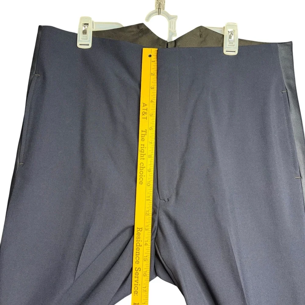 USAF Dress Uniform Trousers Blue Wool Blend Satin Stripe Mens 38x30  Patriot USA - Picture 11 of 12